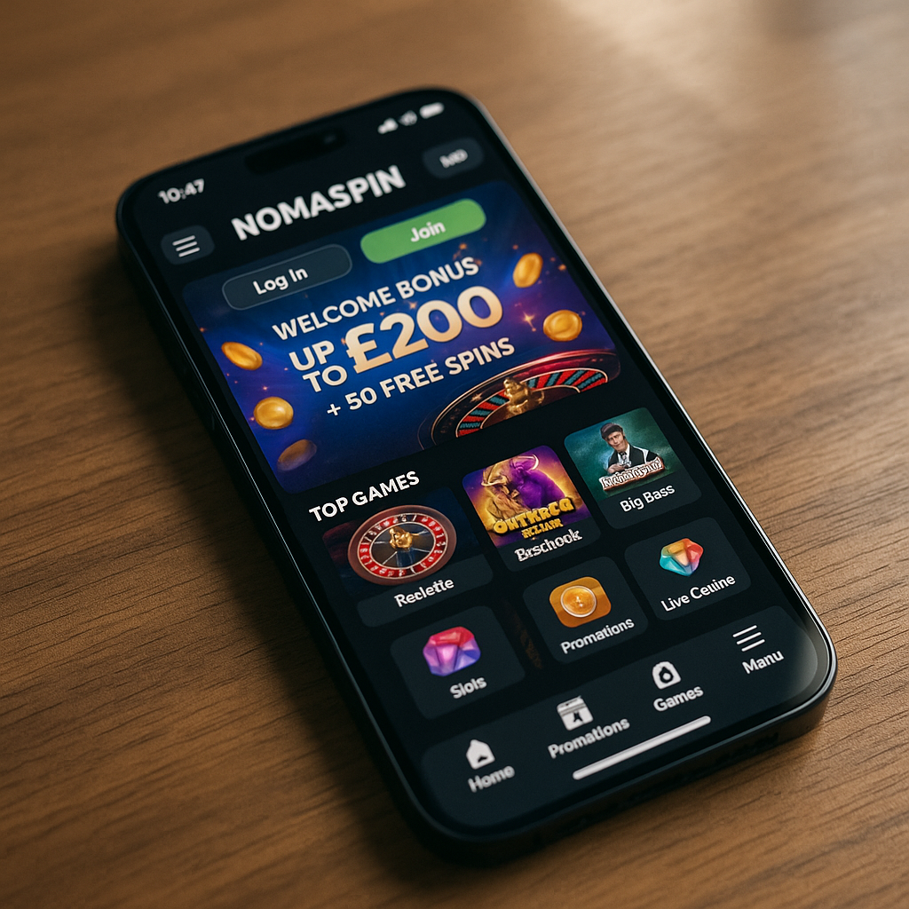 NomaSpin - Mobile Platform - Responsive Casino Gaming
